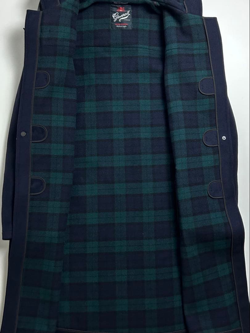 【極美品】グローバーオール/モリス/ダッフルコート/ブラックウォッチ/イギリス製
