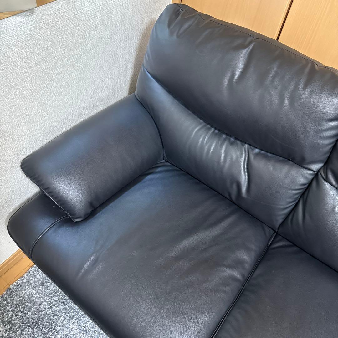 【送料込】ニトリ　2人掛け合皮ソファ　Nシールドキャッツ