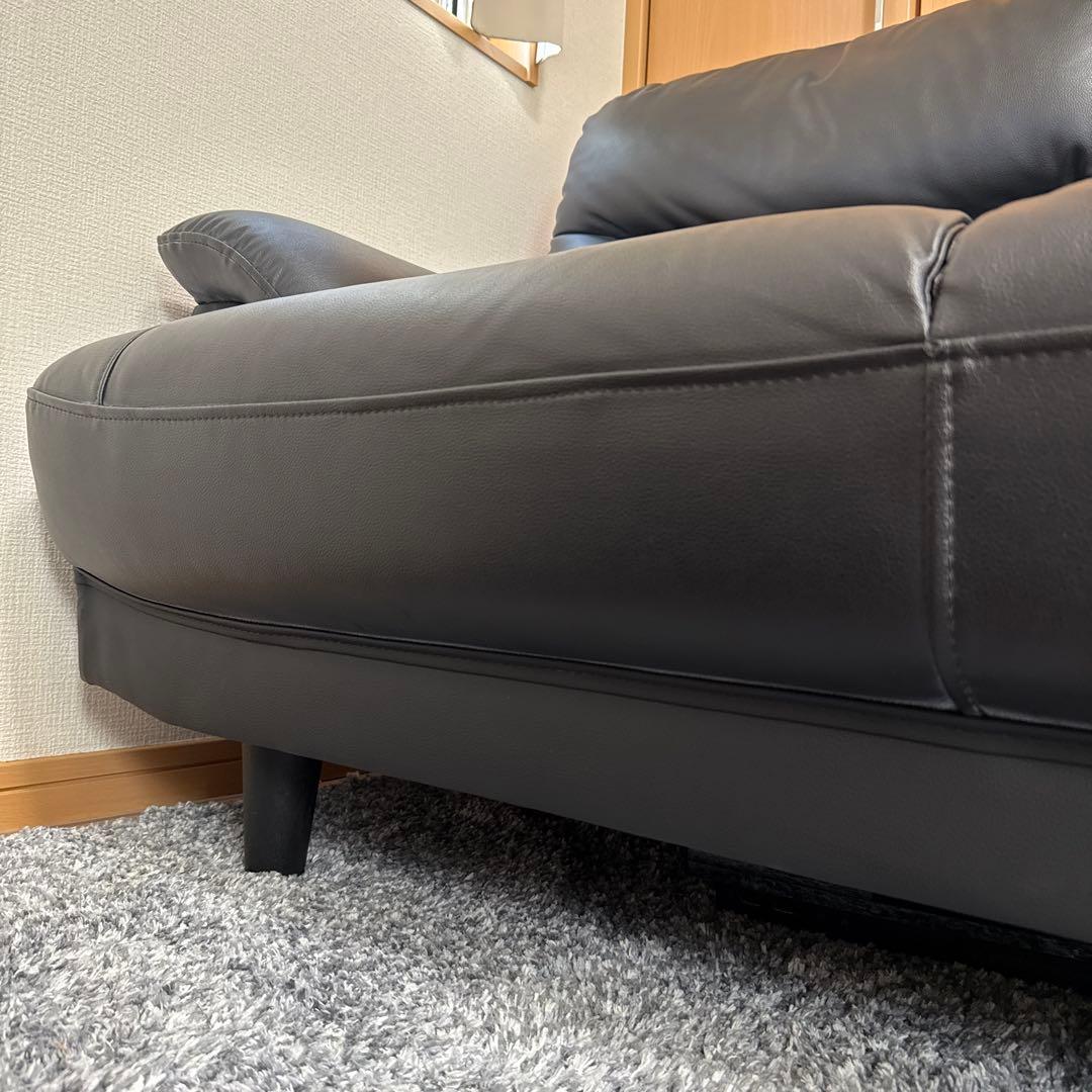 【送料込】ニトリ　2人掛け合皮ソファ　Nシールドキャッツ