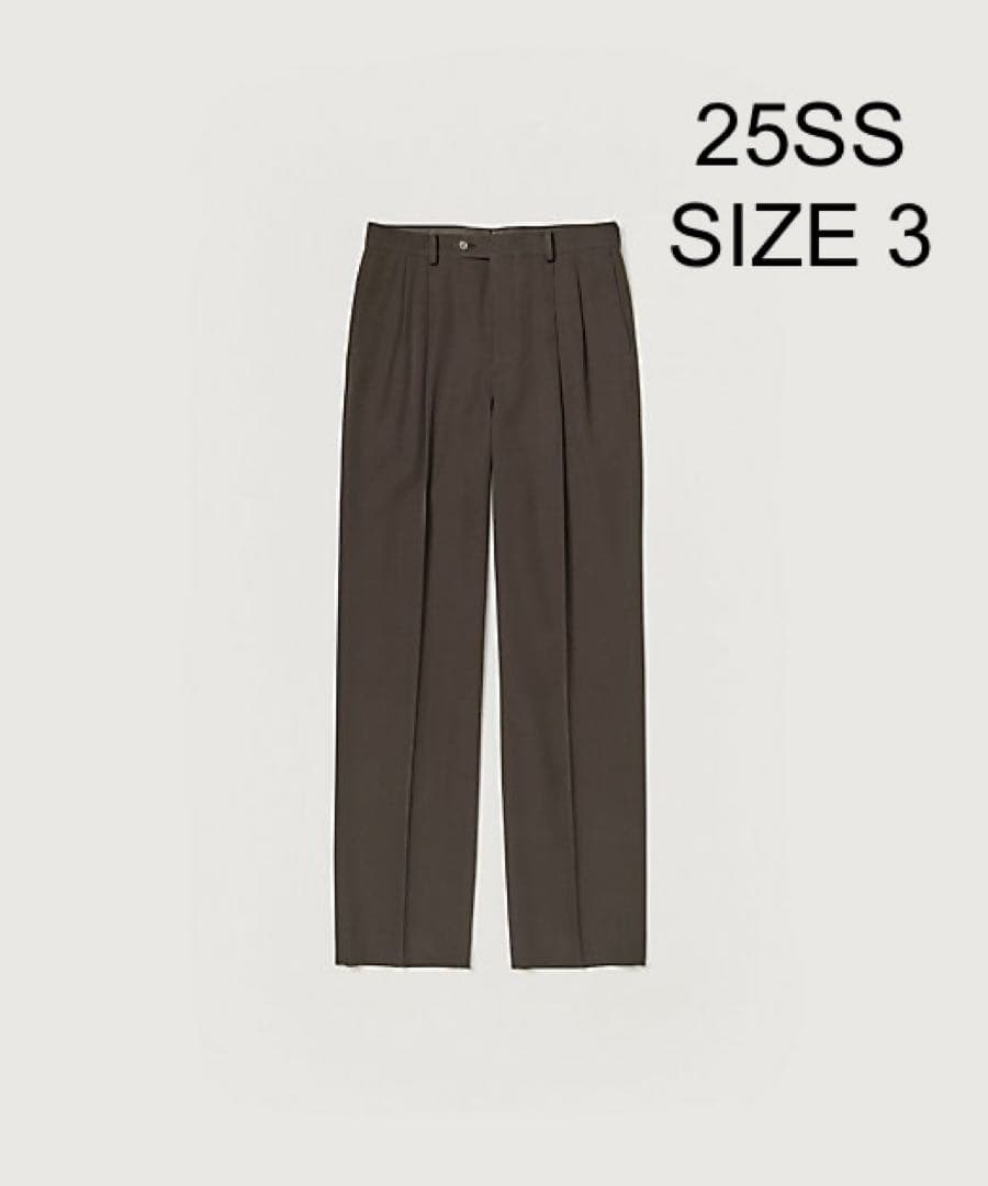 り*お様 LIGHT WOOL MAX GABARDINE TWO-TUCK S