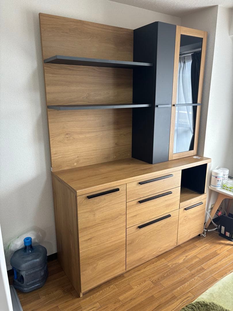 【2/11〜1日毎に2000円値下げ】パモウナ　RTキッチンボードオーク×グレー