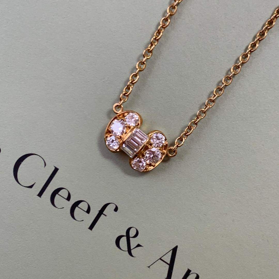ヴァンクリーフ＆アーペル セレスティン K18YG ダイヤモンド ネックレス