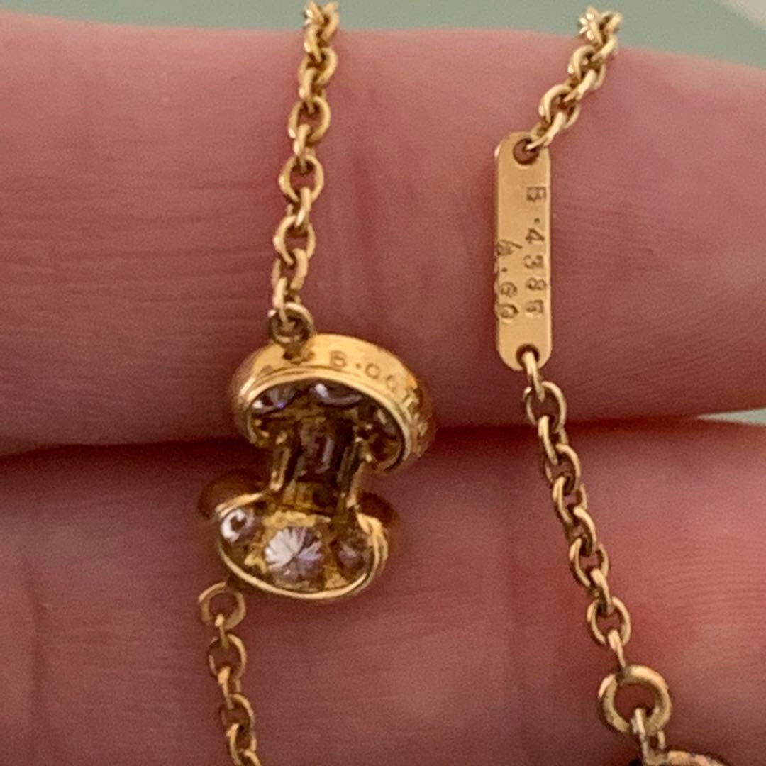 ヴァンクリーフ＆アーペル セレスティン K18YG ダイヤモンド ネックレス