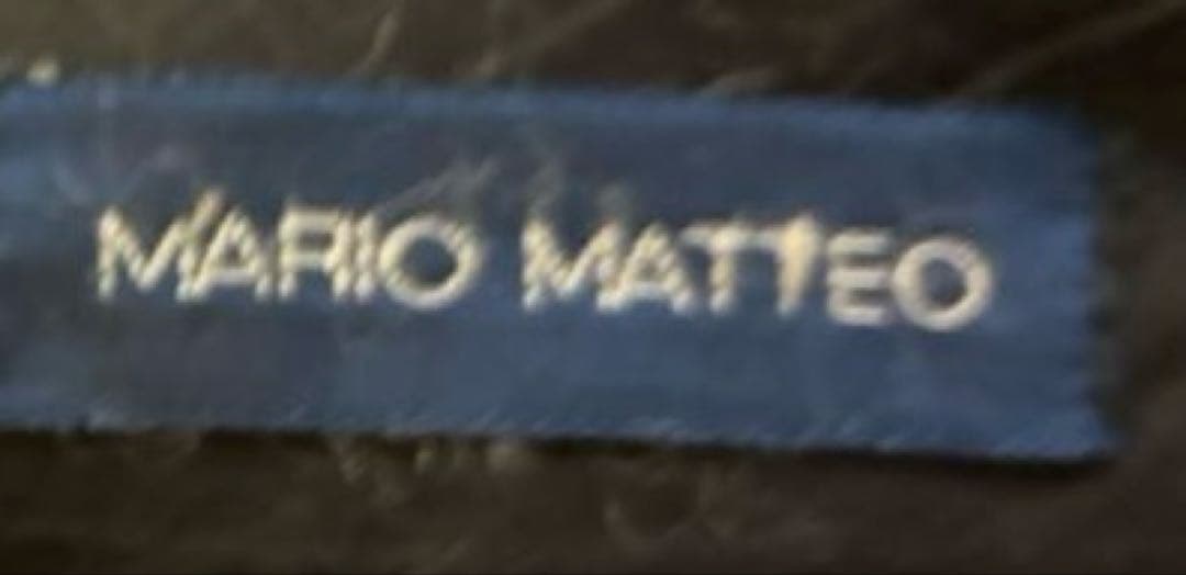 マリオマッテオ ツイード　グレー ワンタックスラックス　ウール100 イタリア製