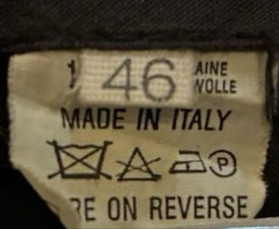 マリオマッテオ ツイード　グレー ワンタックスラックス　ウール100 イタリア製