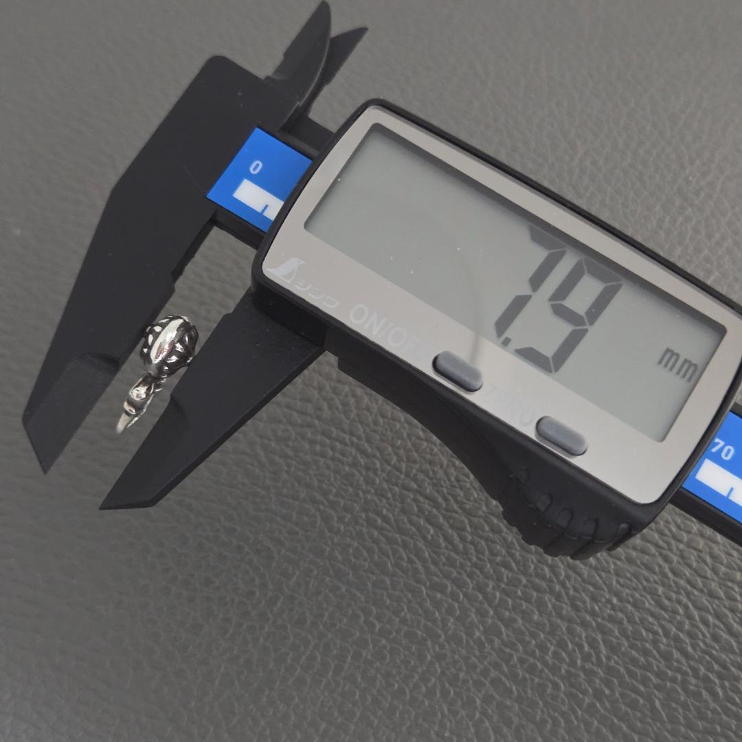 クロムハーツ CHROME HEARTS クロスボール ファスナーパーツ 925