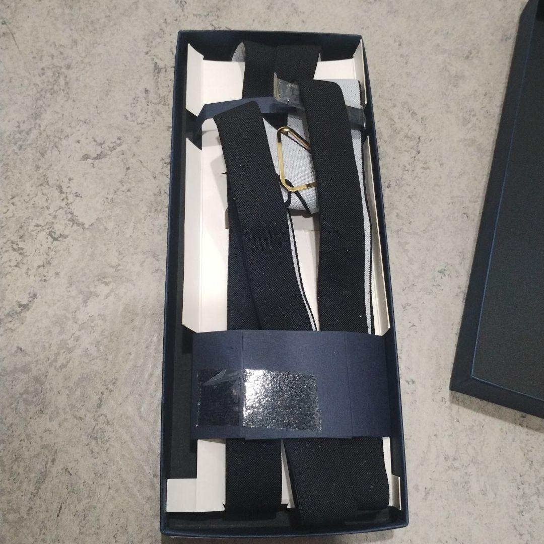 アルバートサーストン X型クリップ留め サスペンダー　黒