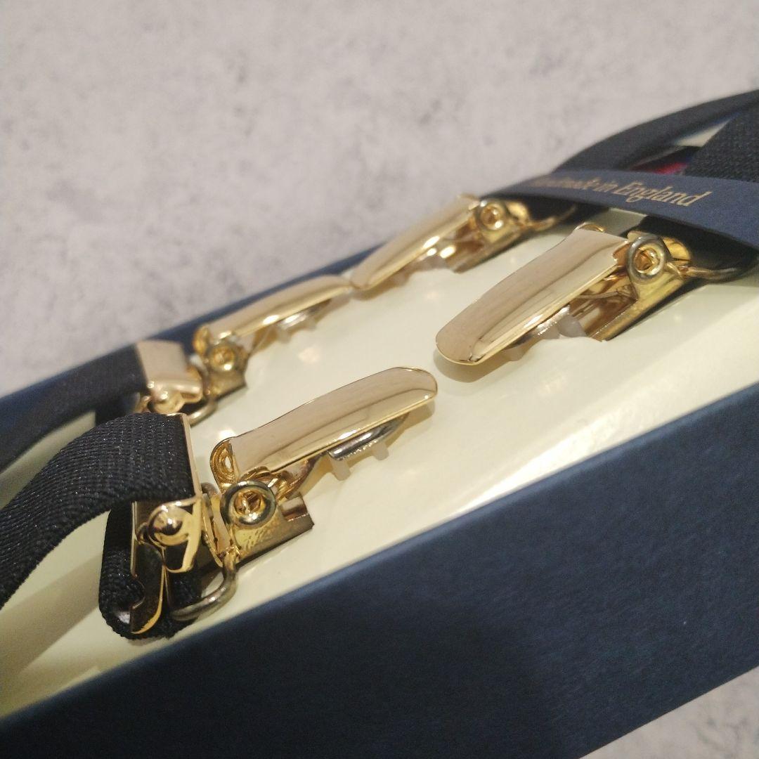 アルバートサーストン X型クリップ留め サスペンダー　黒