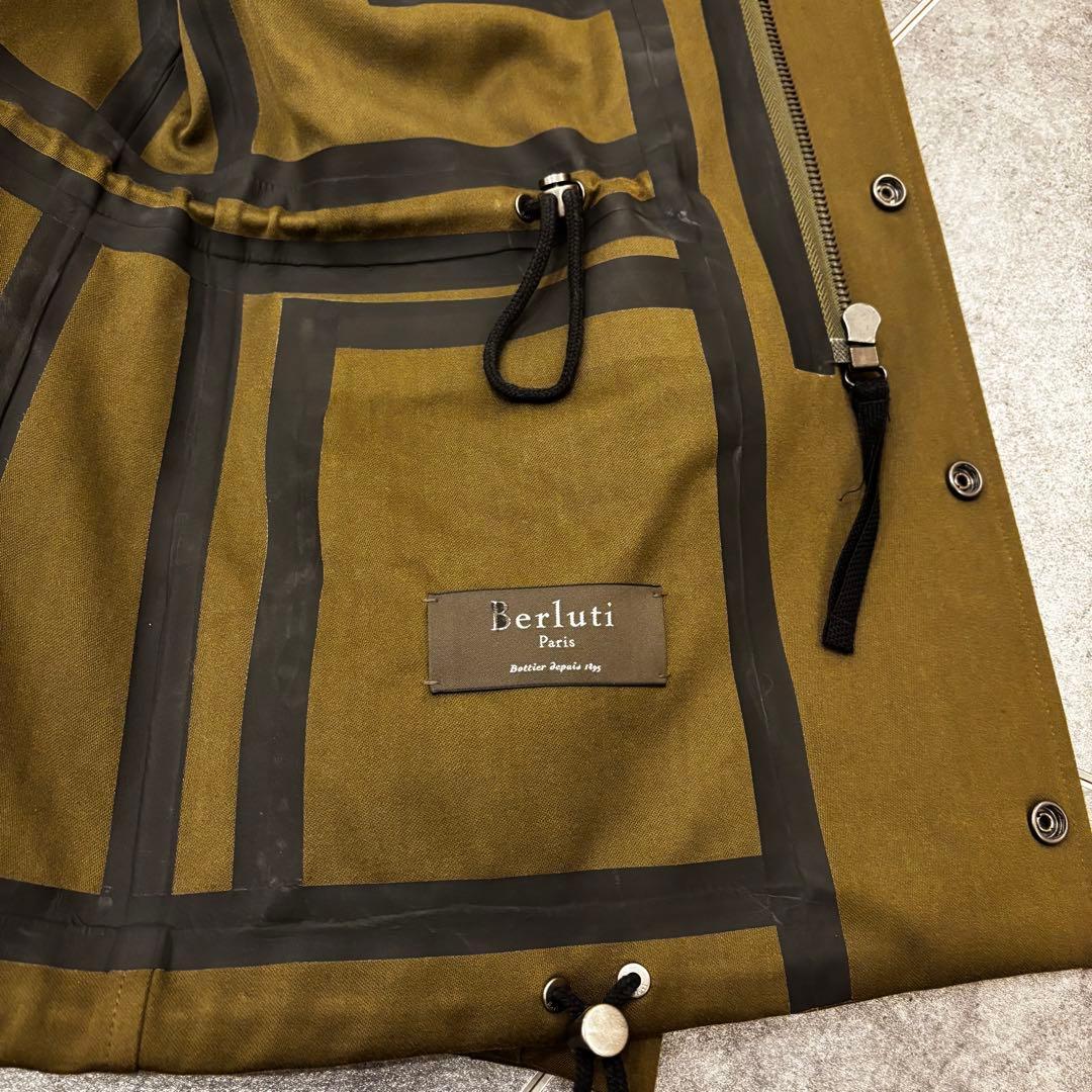 ベルルッティ　フィールドジャケット　アウター　レザートリム　44