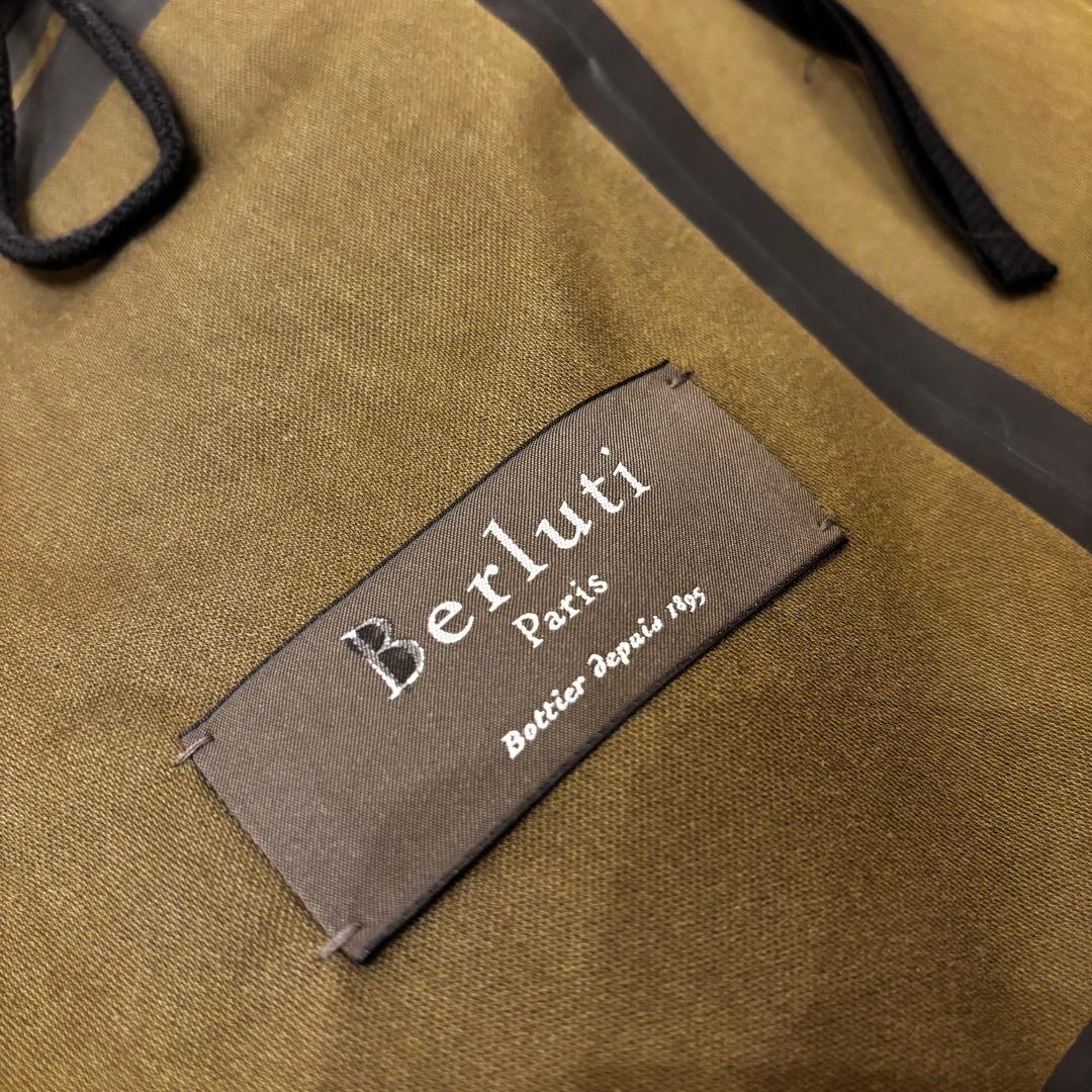 ベルルッティ　フィールドジャケット　アウター　レザートリム　44