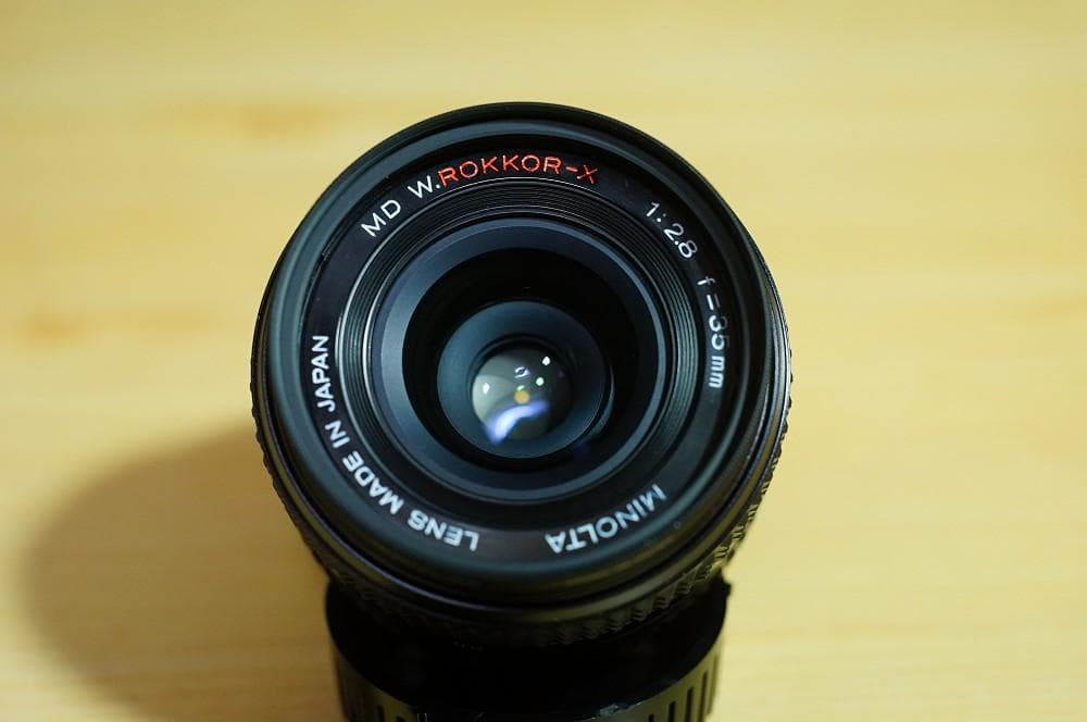 MINOLTA MD W.ROKKOR-X 35mm f/2.8レンズ