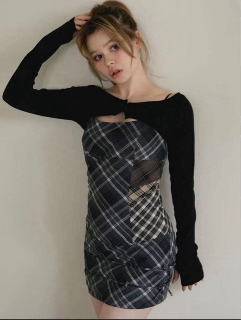 andmary正規品Aine set mini dress グレー