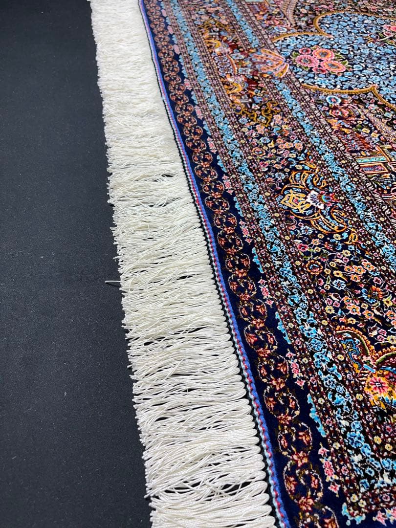 最高級 ペルシャ絨毯シルク イラン クム産 約225万ノット102×150cm