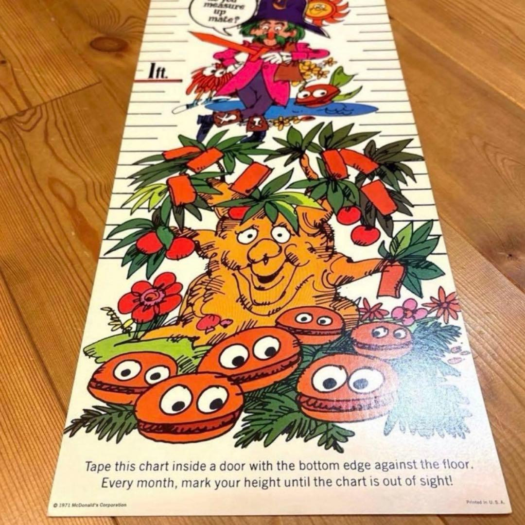 71年　マクドナルドランド　ポスター　GrowthChart イービルグリマス