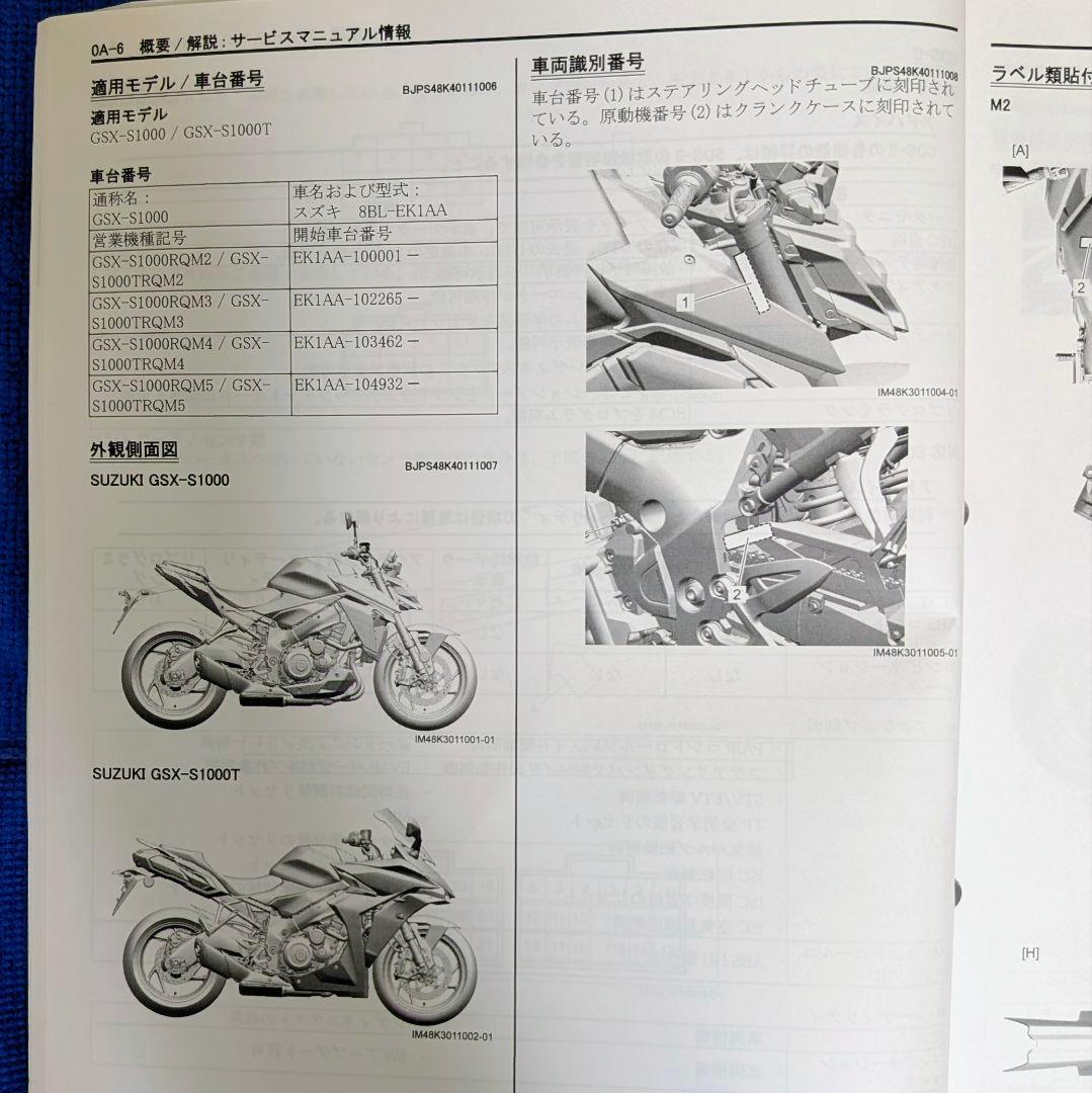 SUZUKI GSX-S1000/T サービスマニュアル