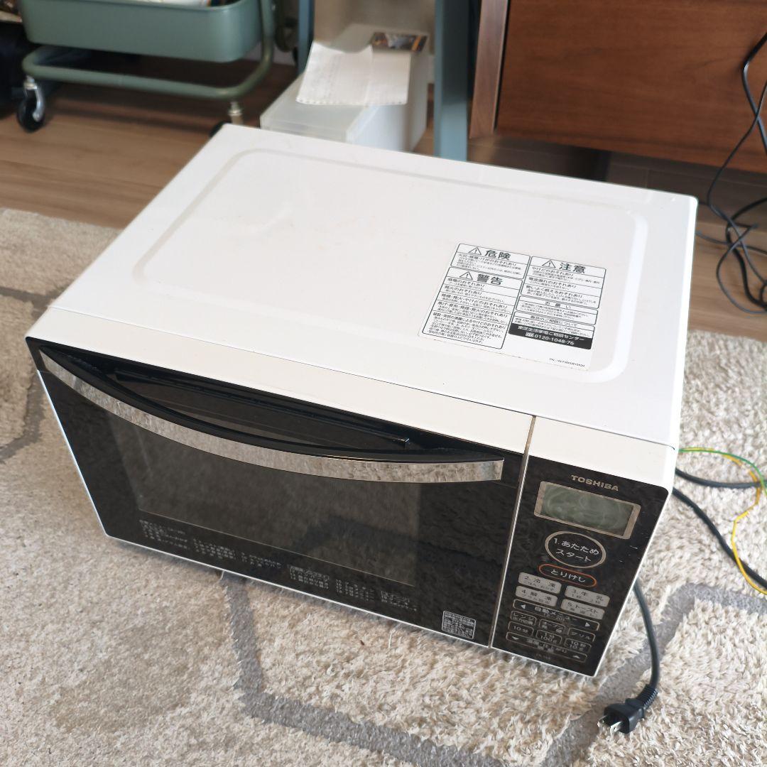 TOSHIBA 東芝 電子レンジ ER-S18 庫内フラット電子レンジ