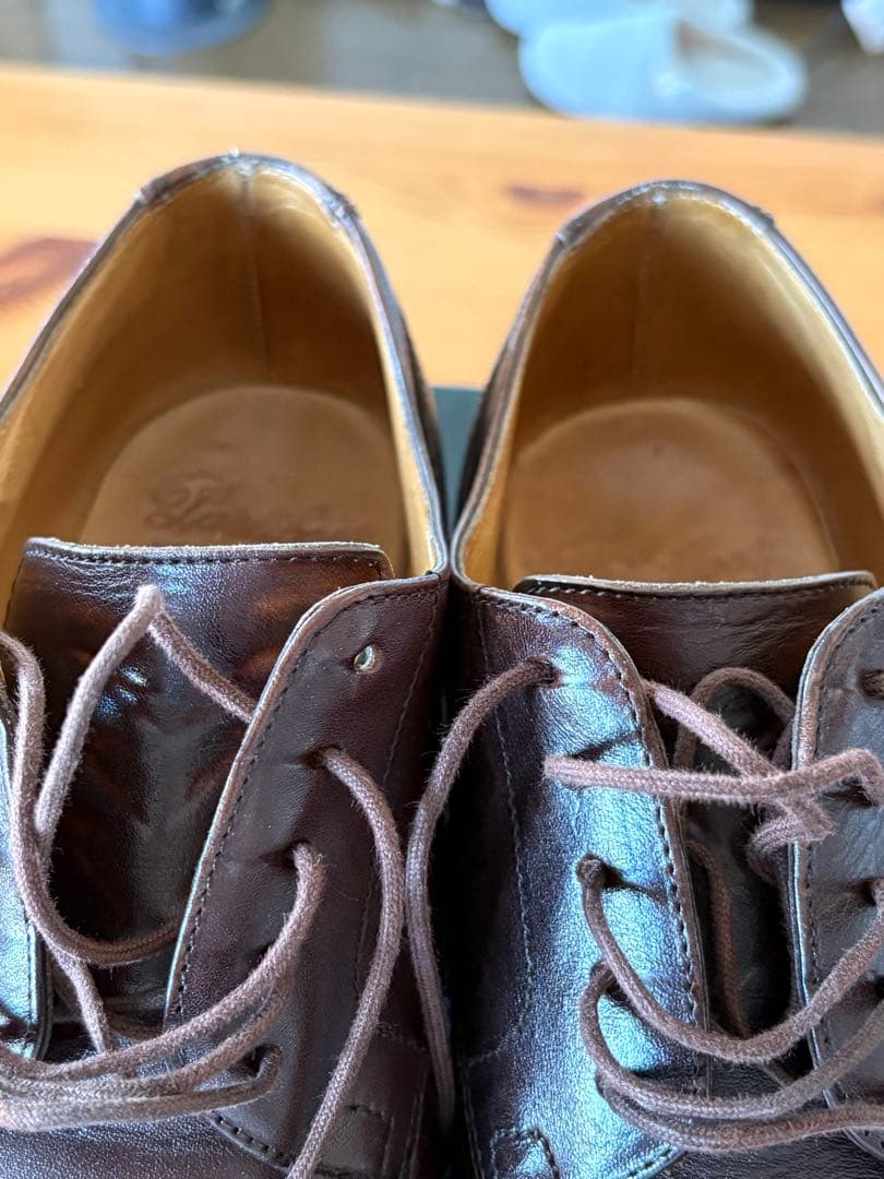 パラブーツ シャンボード Marron 61/2 シューツリー付き