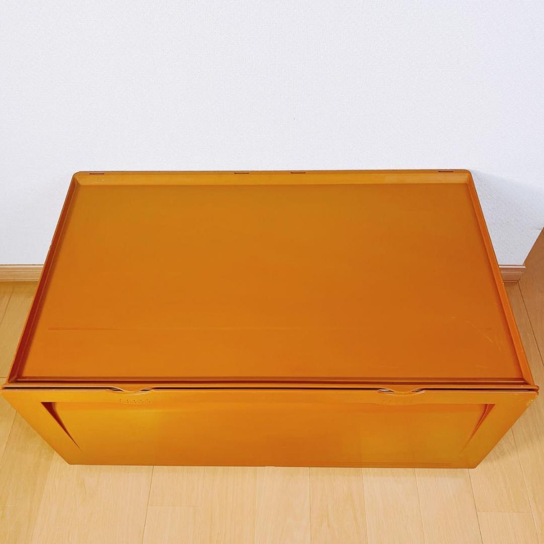 専用　タッパーウェア スーパーチェストワイド セピアカラー 引出し2段 収納 ②