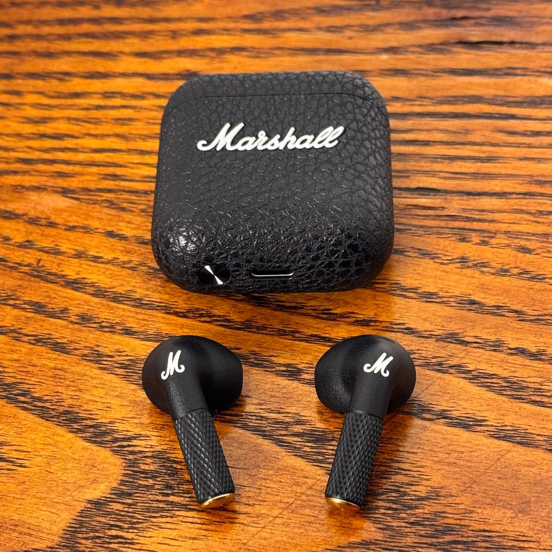 Marshall MINOR IV 完全ワイヤレスイヤホン ブラック【美品】
