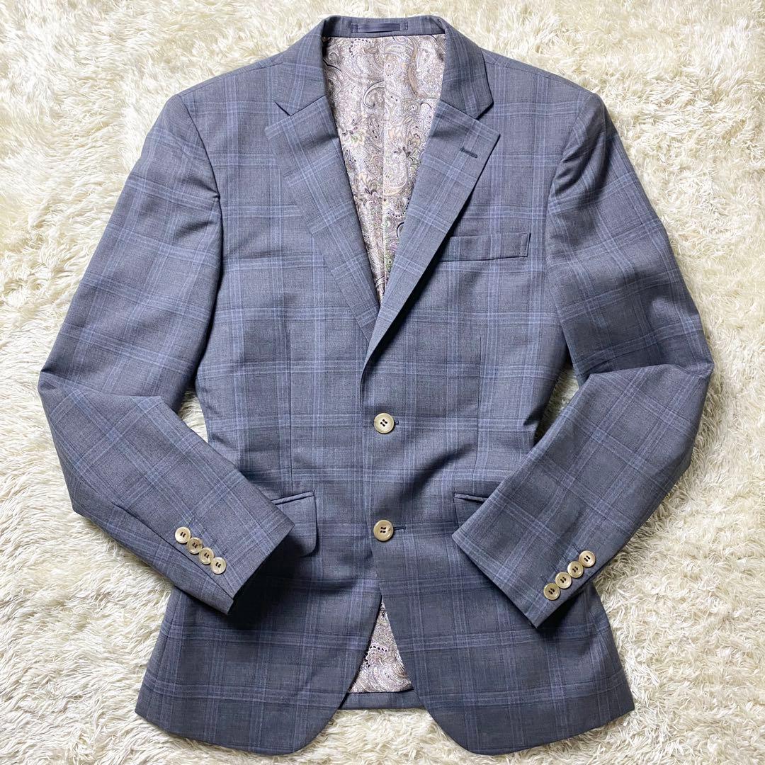 【美品】ロイスマン スリーピース セットアップ レダ ペイズリー グレー