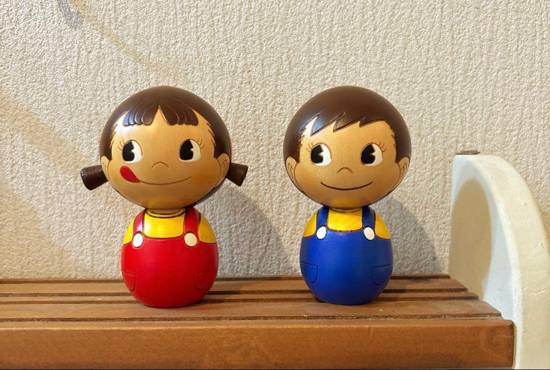 卯三郎　こけし　ペコちゃん　ポコちゃん　木製　箱あり