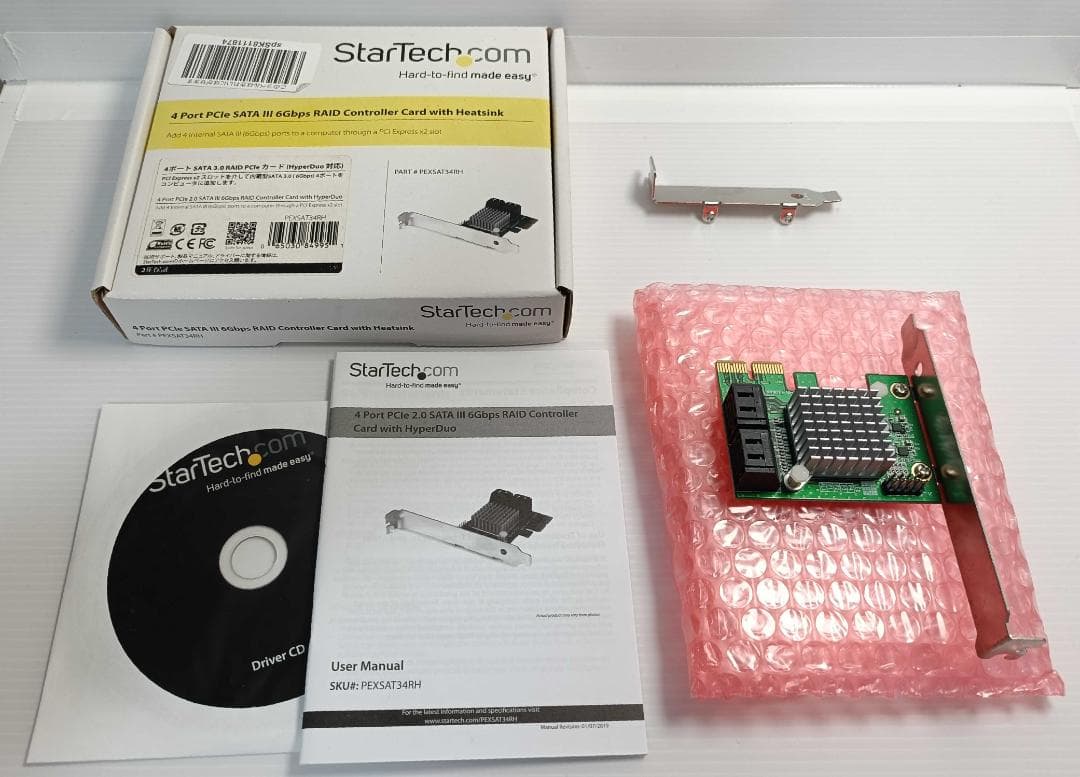 StarTech.com SATA RAIDカード PEXSAT34RH