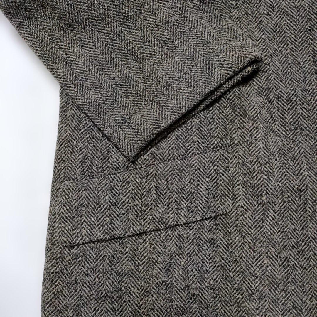 RINEN リネン 1/6ツィードヘリンボーン　ラグランノーカラージャケット 3