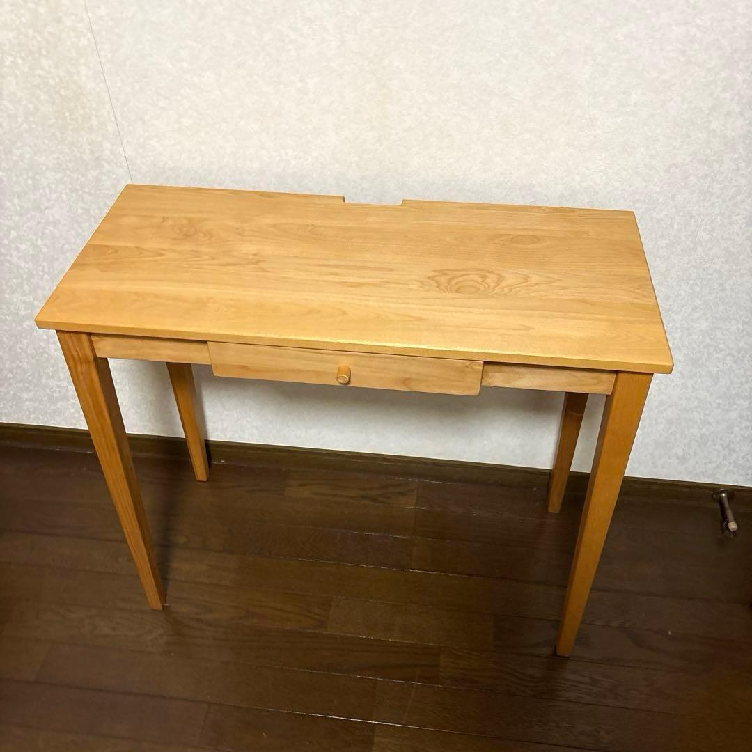 【美品】ベルメゾン コンパクトデスク PCデスク 等に アルダー材