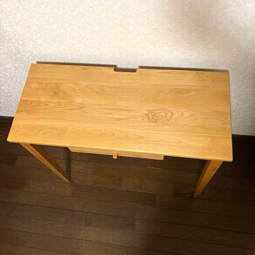 【美品】ベルメゾン コンパクトデスク PCデスク 等に アルダー材