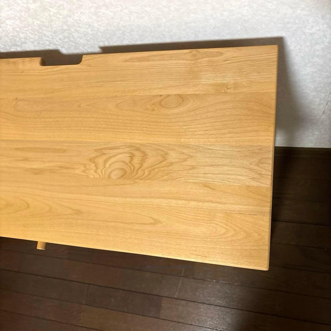 【美品】ベルメゾン コンパクトデスク PCデスク 等に アルダー材