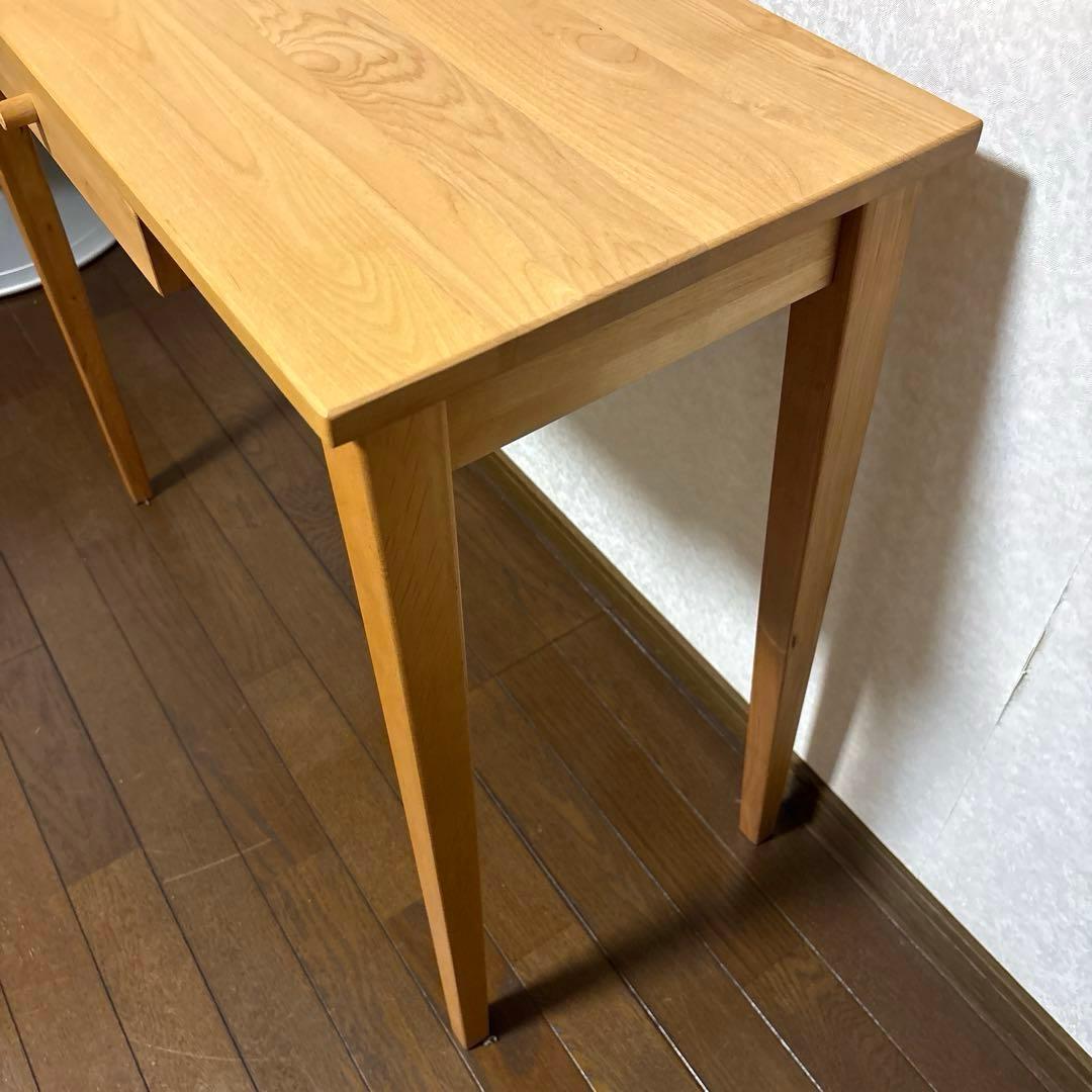 【美品】ベルメゾン コンパクトデスク PCデスク 等に アルダー材