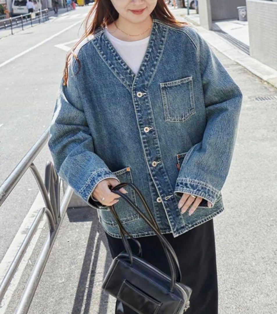 別注LEVI’Sリーバイス　デニムジャケットエンジニアカーディガン