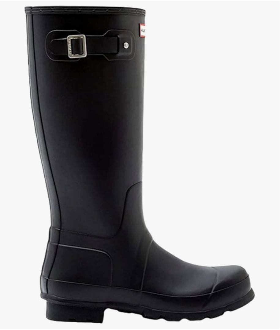 【新品未使用】 HUNTER ハンター　レインブーツ　ロングブーツ　ブラック