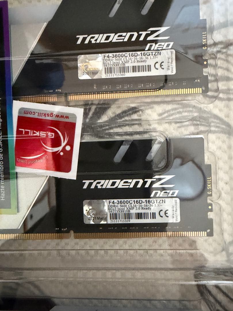 G.SKILL Trident Z Neo DDR4 8GB×4枚 計32GB