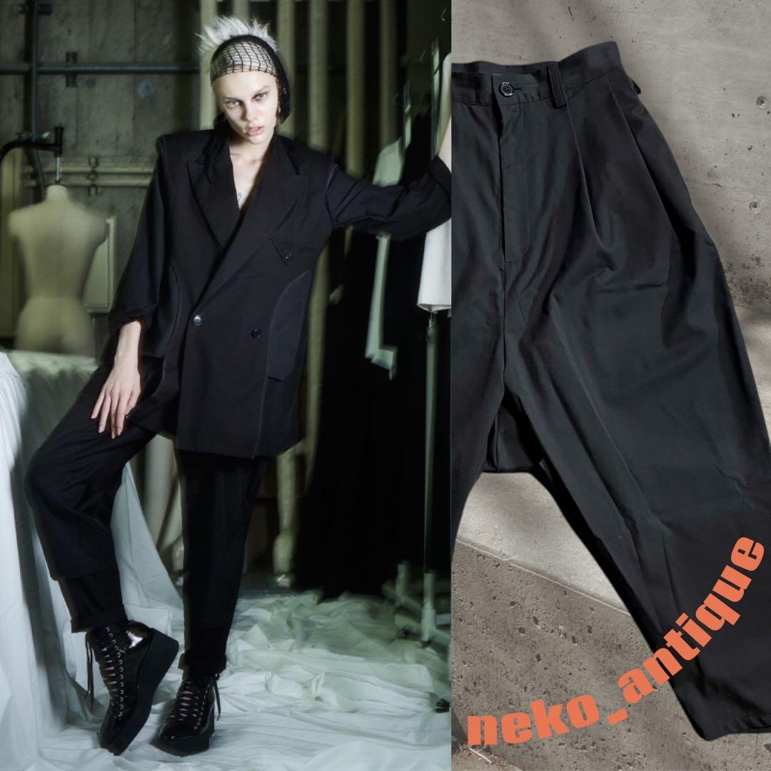 d*9様 LIMI few リミフゥ 日本製 黒 ウール混 サルエルパンツ ヨウ