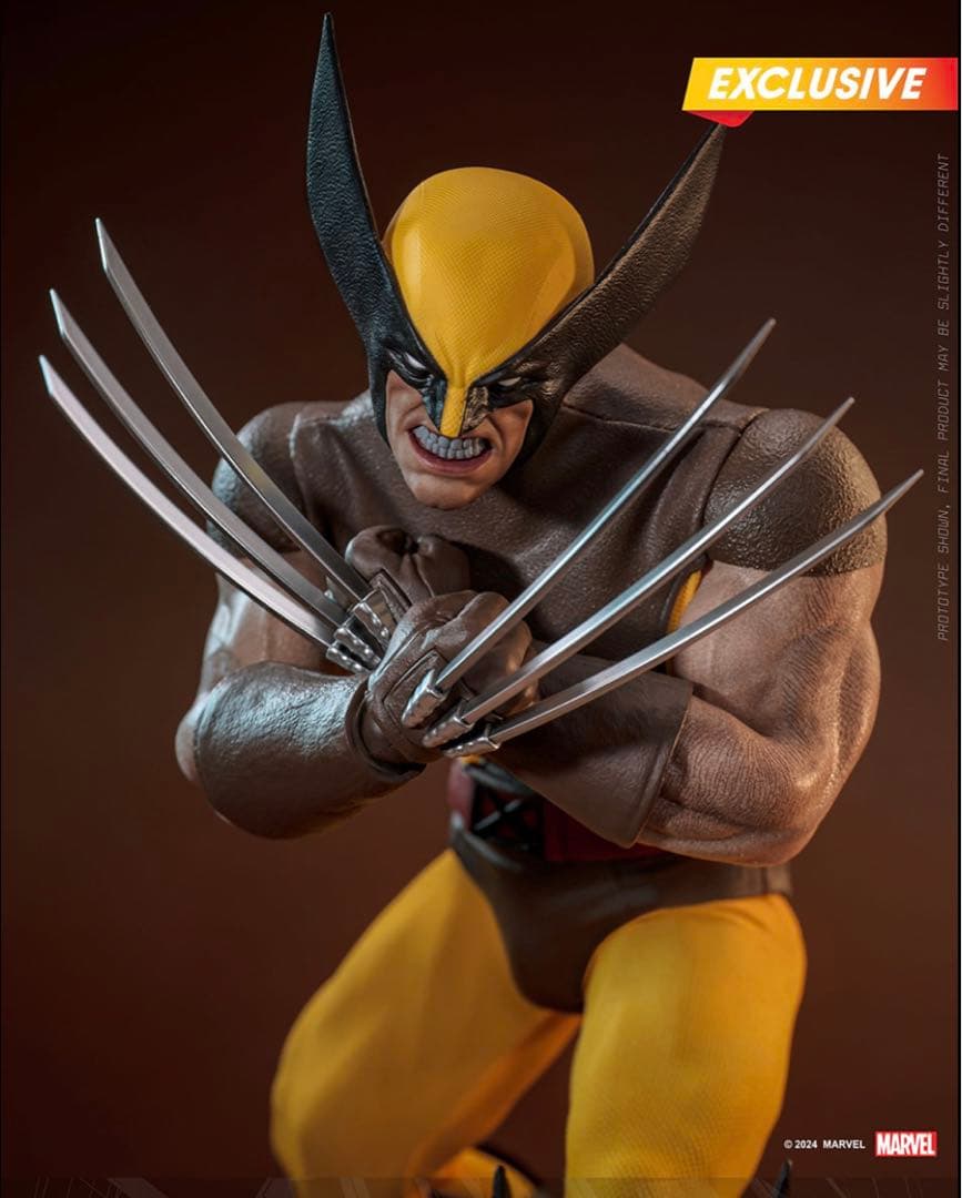 新品 炎スタジオ ウルヴァリン ブラウンスーツ マーベル・コミック ホットトイズ