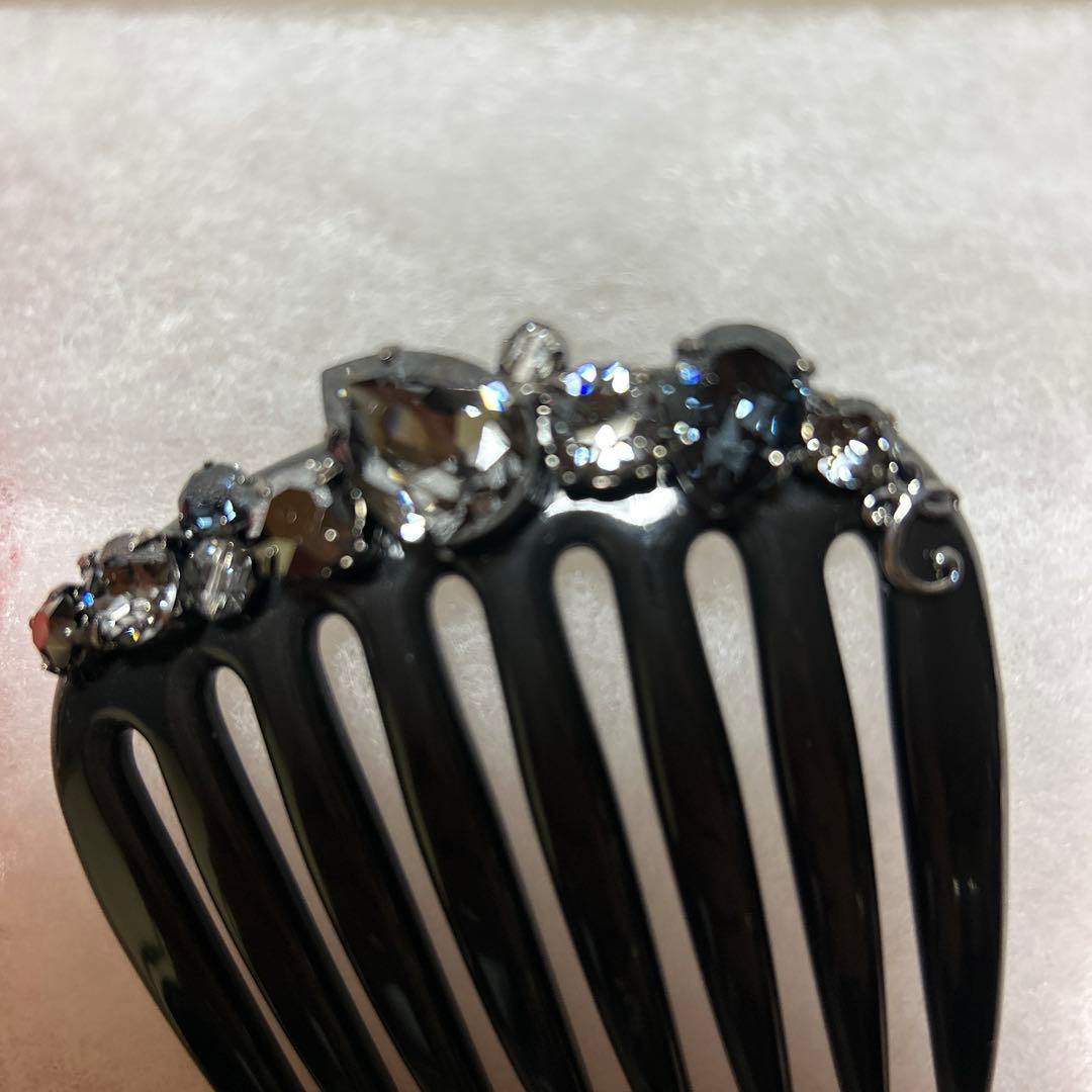 SWAROVSKI ブラック ヘアコーム ピア97 HSK