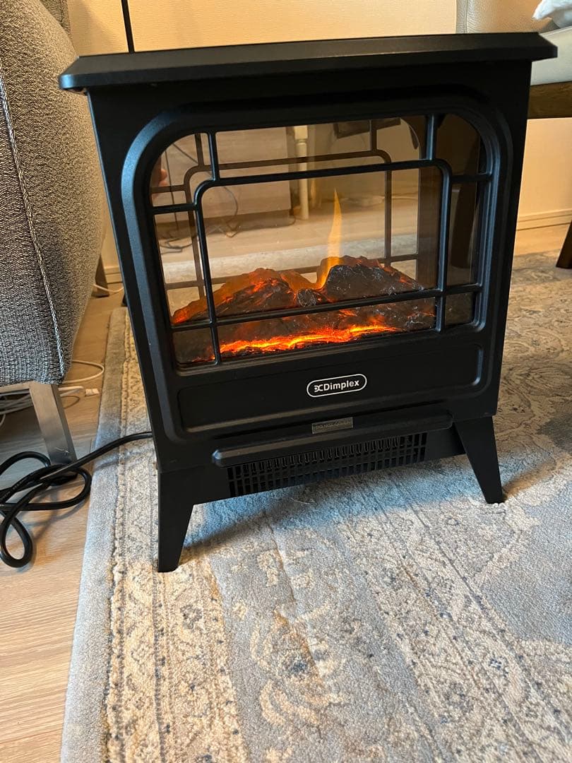 Dimplex 電気ストーブ 黒 レトロ風