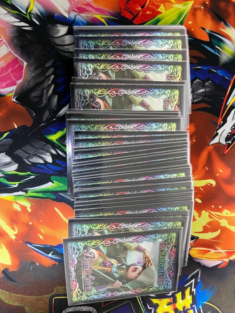 バトスピ 青緑デジモン　デッキ　スリーブ付き