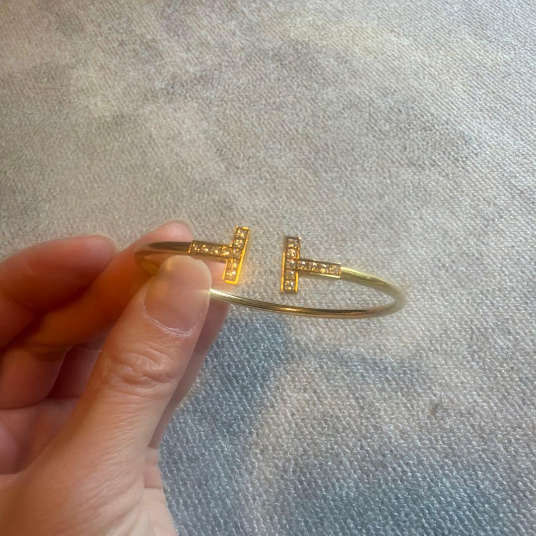 最終価格！ティファニーT ダイヤバングル