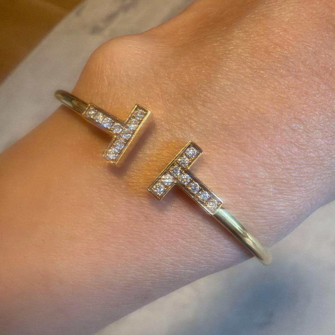 最終価格！ティファニーT ダイヤバングル