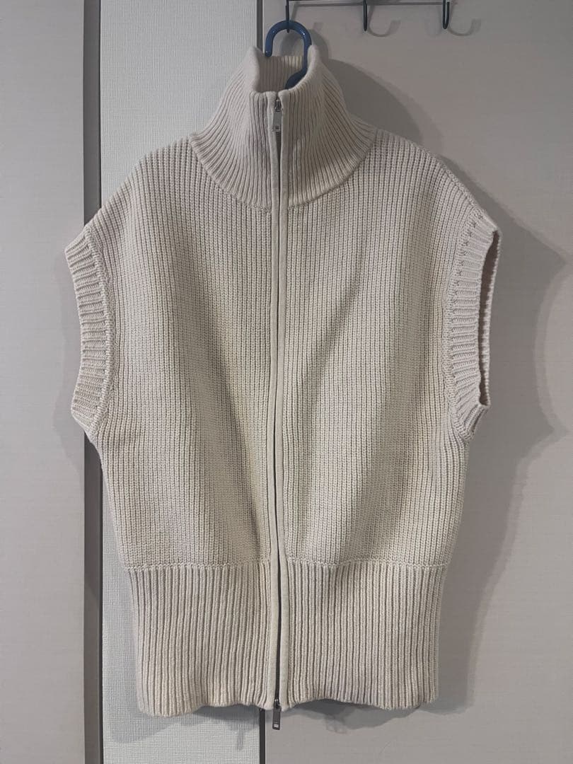 CLANE ZIP COLLAR KNIT VEST ジップカラーニットベスト