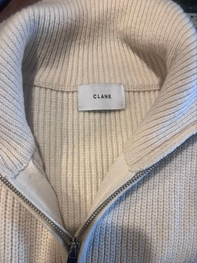 CLANE ZIP COLLAR KNIT VEST ジップカラーニットベスト