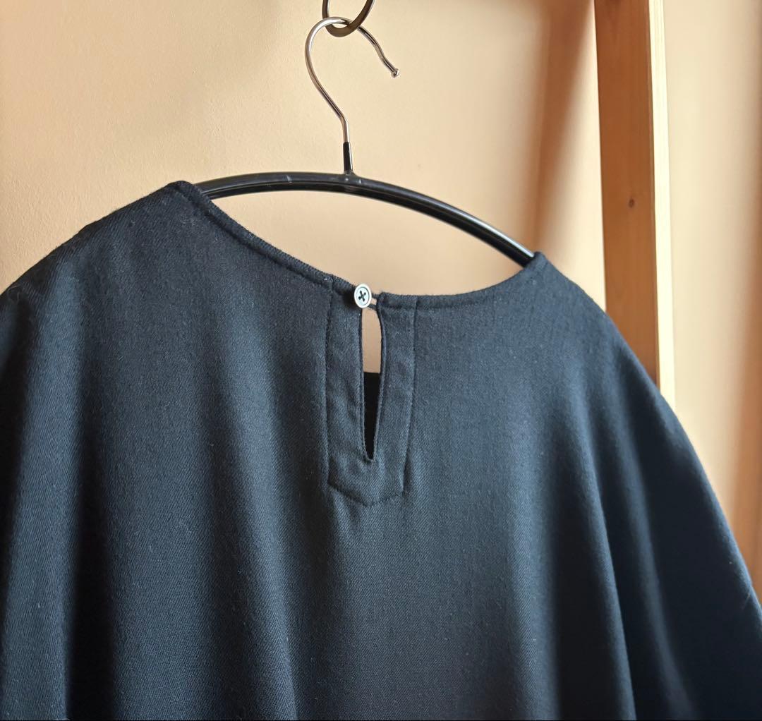 denier ウールロングワンピース　ブラック