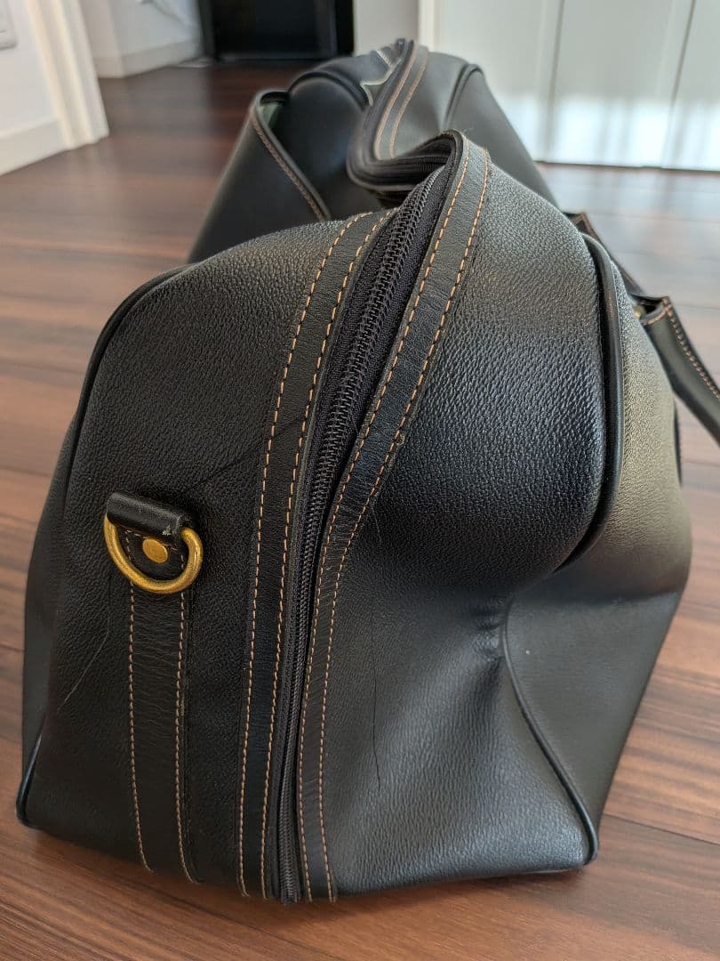 BURBERRY ノバチェック チェック柄 レザー ボストンバッグ 旅行バッグ