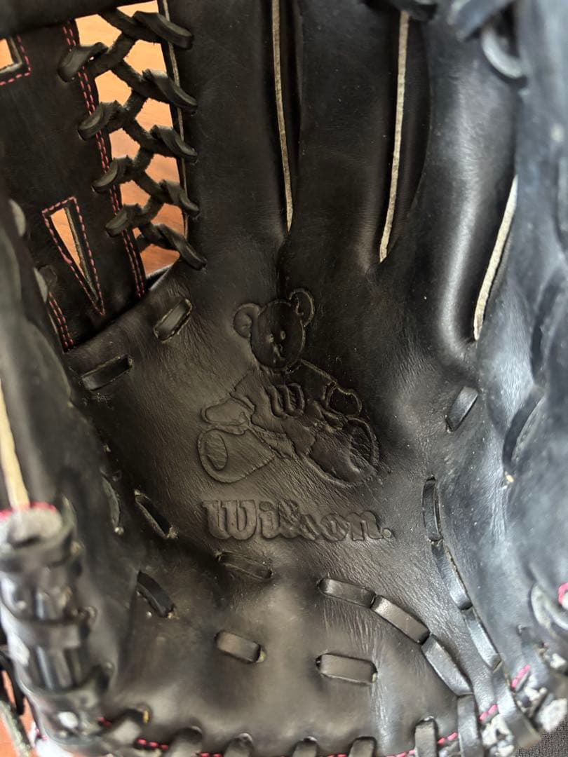 限定値下げ Wilson ウィルソンベア　軟式・ソフトボールグラブ　グラブ袋付