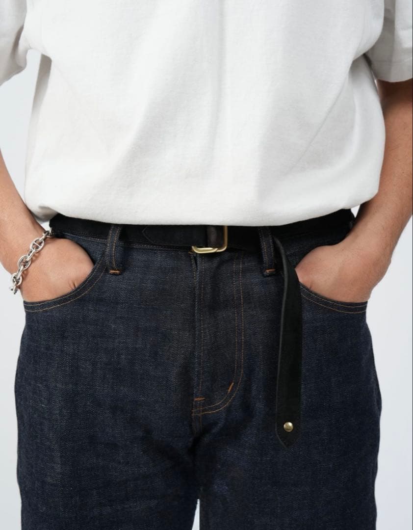 KAJA カジャ リバーシブル スエード スクエア リング ベルト