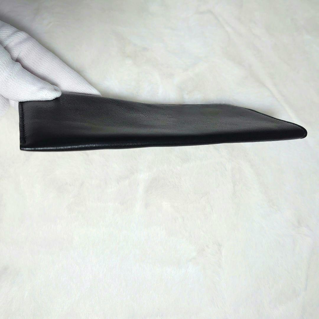 シャネル　メガネケース　ラムスキン　レザー　ＣＣマーク 黒