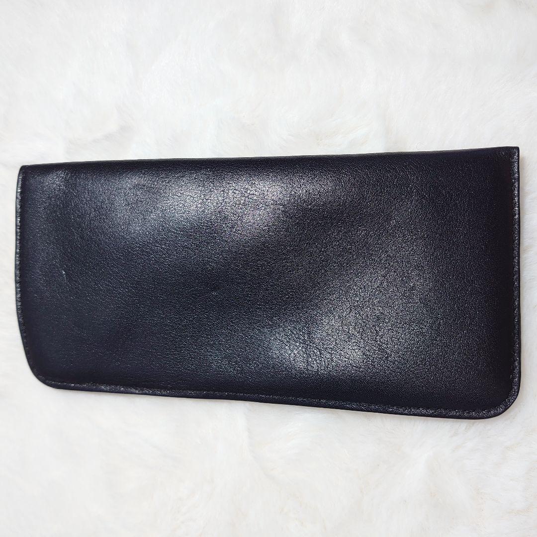 シャネル　メガネケース　ラムスキン　レザー　ＣＣマーク 黒