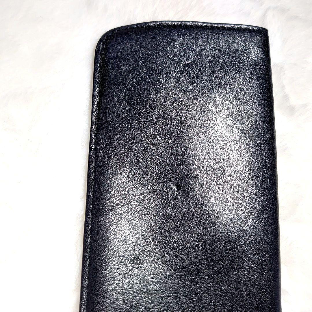 シャネル　メガネケース　ラムスキン　レザー　ＣＣマーク 黒